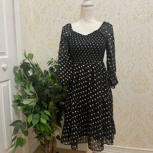 New w/o tag black/gold dress size 6, small